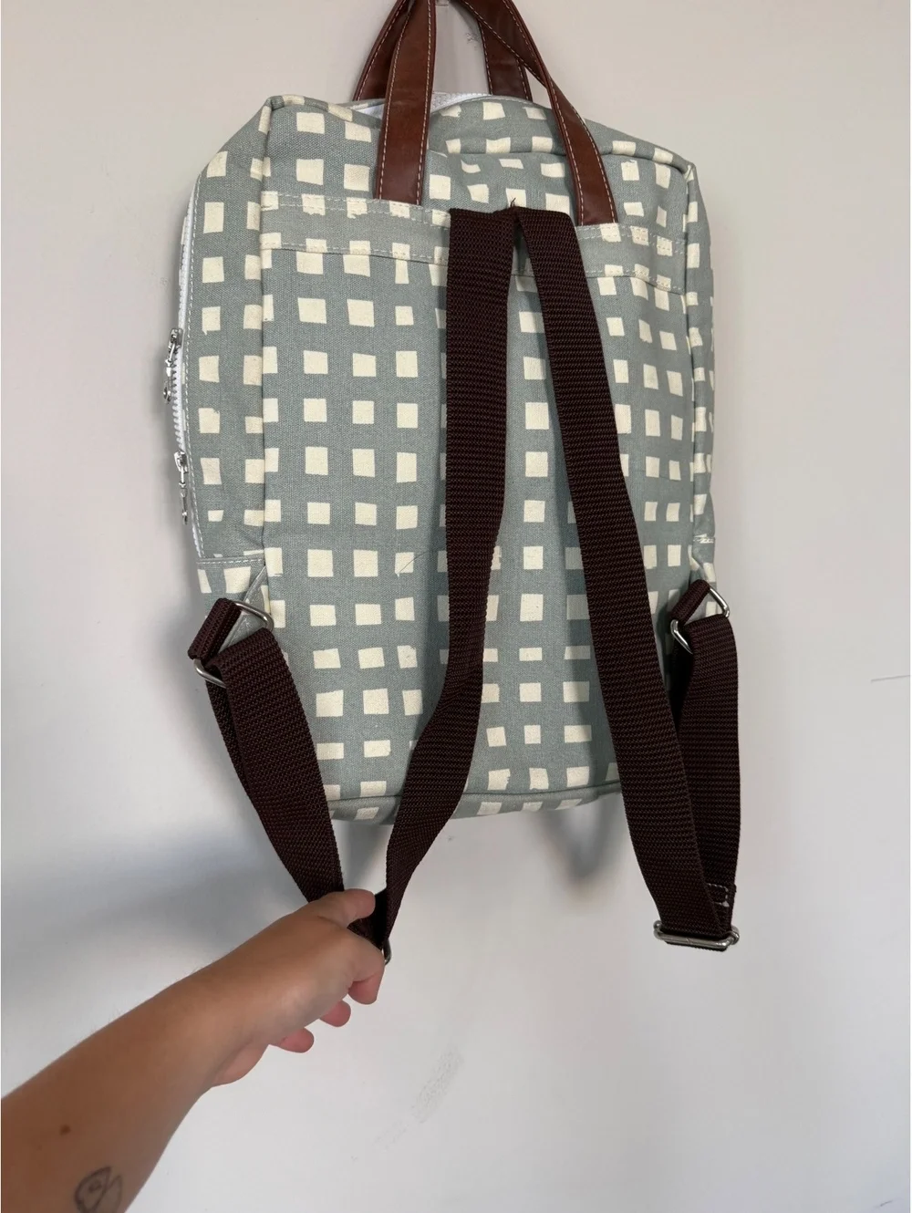 MAIKA Recycled Canvas Zippered Backpack, Flores 15